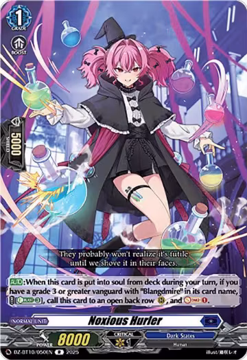 Noxious Hurler (DZ-BT10/050EN), DZ-BT10: Dragonsoul Resonance — Vanguard card price