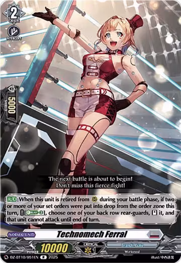 Technomech Ferral (DZ-BT10/051EN), DZ-BT10: Dragonsoul Resonance — Vanguard card price