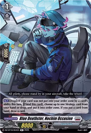 Blue Deathster, Nochim Occasion (DZ-BT10/053EN), DZ-BT10: Dragonsoul Resonance — Vanguard card price