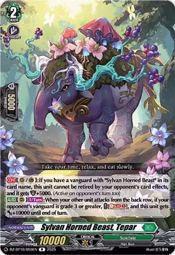 Sylvan Horned Beast, Tepar (DZ-BT10/059EN), DZ-BT10: Dragonsoul Resonance — Vanguard card price