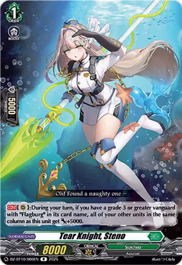 Tear Knight, Steno (DZ-BT10/060EN), DZ-BT10: Dragonsoul Resonance — Vanguard card price