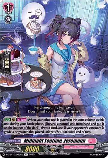Midnight Teatime, Zeremonn (DZ-BT10/066EN), DZ-BT10: Dragonsoul Resonance — Vanguard card price