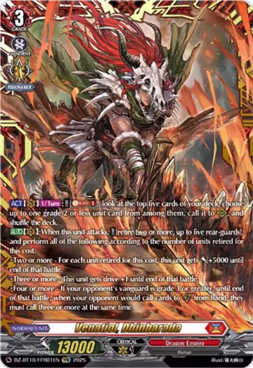 Venatiol, Dhinbarada (FFR) (DZ-BT10/FFR01EN), DZ-BT10: Dragonsoul Resonance — Vanguard card price