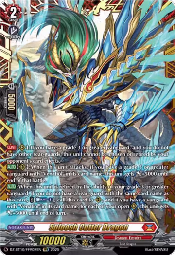 Sploosh Cutter Dragon (FFR) (DZ-BT10/FFR02EN), DZ-BT10: Dragonsoul Resonance — Vanguard card price