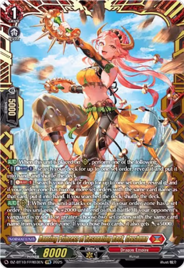 Dancing Princess of Resonating Rock, Crushuna (FFR) (DZ-BT10/FFR03EN), DZ-BT10: Dragonsoul Resonance — Vanguard card price