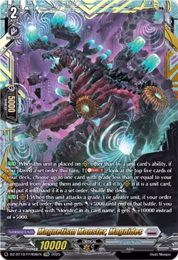 Magnetism Monster, Magnides (FFR) (DZ-BT10/FFR08EN), DZ-BT10: Dragonsoul Resonance — Vanguard card price