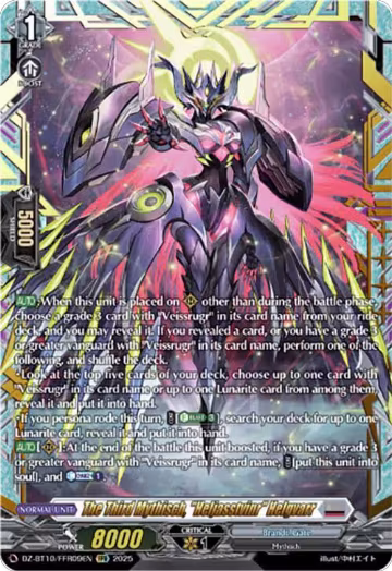 The Third Mythisch, "Heljasstvinr" Helgvarr (FFR) (DZ-BT10/FFR09EN), DZ-BT10: Dragonsoul Resonance — Vanguard card price