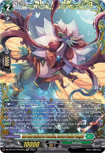 One Who Arrived at Paradise, Leaves Feather Dragon (FFR) (DZ-BT10/FFR15EN), DZ-BT10: Dragonsoul Resonance — Vanguard card price