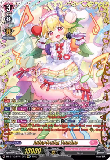 Juicy-Fruity, Tuarina (FFR) (DZ-BT10/FFR16EN), DZ-BT10: Dragonsoul Resonance — Vanguard card price