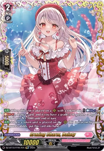 Grazing Charm, Dainty (FFR) (DZ-BT10/FFR17EN), DZ-BT10: Dragonsoul Resonance — Vanguard card price