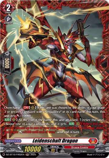Leidenschaft Dragon (FR) (DZ-BT10/FR02EN), DZ-BT10: Dragonsoul Resonance — Vanguard card price