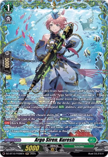 Argo Siren, Kuresh (FR) (DZ-BT10/FR36EN), DZ-BT10: Dragonsoul Resonance — Vanguard card price