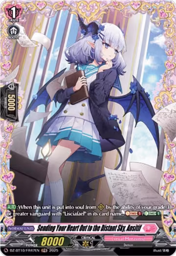 Sending Your Heart Out to the Distant Sky, Ansitif (FR) (DZ-BT10/FR47EN), DZ-BT10: Dragonsoul Resonance — Vanguard card price