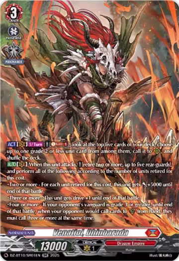 Venatiol, Dhinbarada (SR) (DZ-BT10/SR01EN), DZ-BT10: Dragonsoul Resonance — Vanguard card price