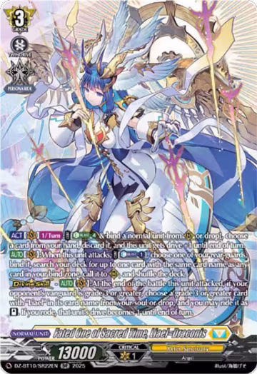 Fated One of Sacred Time, Liael=Draconis (SR) (DZ-BT10/SR22EN), DZ-BT10: Dragonsoul Resonance — Vanguard card price
