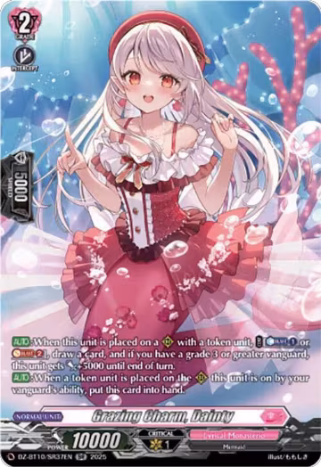 Grazing Charm, Dainty (SR) (DZ-BT10/SR37EN), DZ-BT10: Dragonsoul Resonance — Vanguard card price