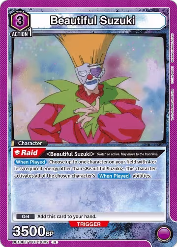 Beautiful Suzuki (002) (UE13BT/YYH-1-002), Yu Yu Hakusho: Ghost Files — Union Arena card price