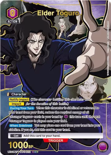 Elder Toguro (SR*) (UE13BT/YYH-1-022), Yu Yu Hakusho: Ghost Files — Union Arena card price