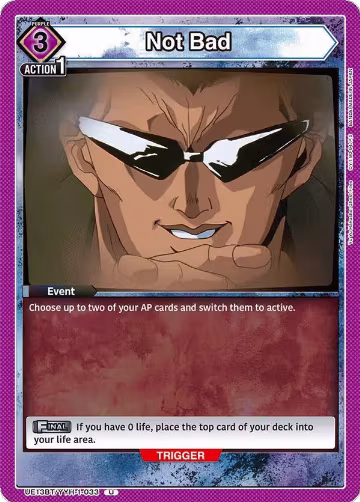 Not Bad (UE13BT/YYH-1-033), Yu Yu Hakusho: Ghost Files — Union Arena card price
