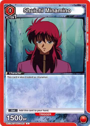 Shuichi Minamino (UE13BT/YYH-1-087), Yu Yu Hakusho: Ghost Files — Union Arena card price