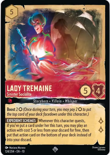 Lady Tremaine - Sinister Socialite (124/204), Whispers in the Well — Lorcana card price
