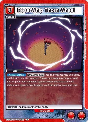 Rose Whip Thorn Wheel (UE13BT/YYH-1-093), Yu Yu Hakusho: Ghost Files — Union Arena card price