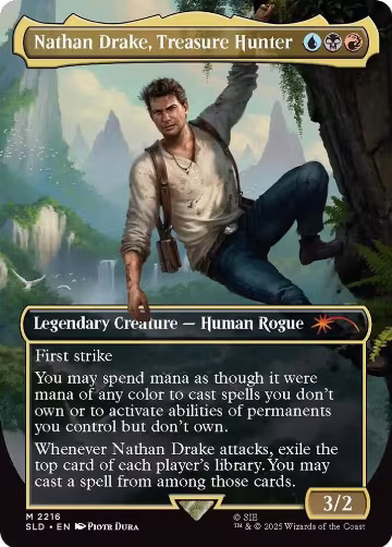 Nathan Drake, Treasure Hunter (2216), Secret Lair Drop Series — Magic card price