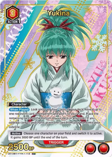 Yukina (113) (R*) (UE13BT/YYH-1-113), Yu Yu Hakusho: Ghost Files — Union Arena card price