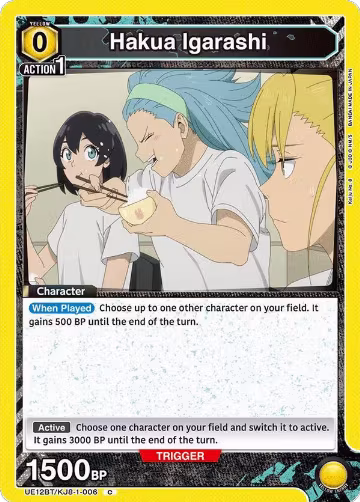 Hakua Igarashi (UE12BT/KJ8-1-006), Kaiju No. 8 — Union Arena card price
