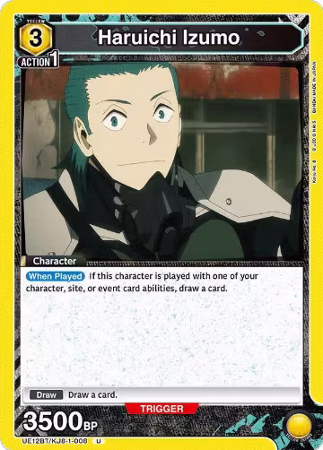Haruichi Izumo (008) (UE12BT/KJ8-1-008), Kaiju No. 8 — Union Arena card price