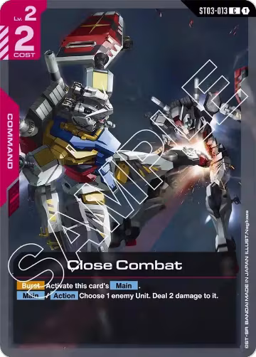 Close Combat (ST03-013), Starter Deck 06: Clan Unity — Gundam card price