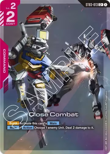 Close Combat (C+) (ST03-013), Starter Deck 06: Clan Unity — Gundam card price