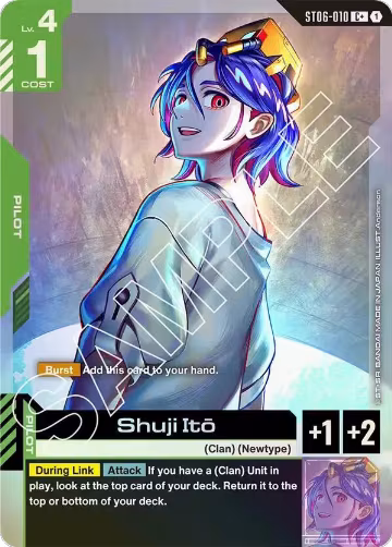 Shuji Ito (C+) (ST06-010), Starter Deck 06: Clan Unity — Gundam card price