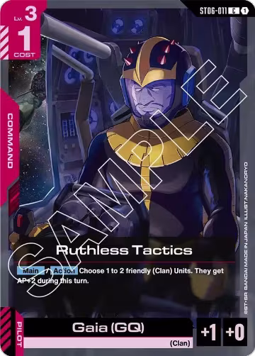 Ruthless Tactics (ST06-011), Starter Deck 06: Clan Unity — Gundam card price