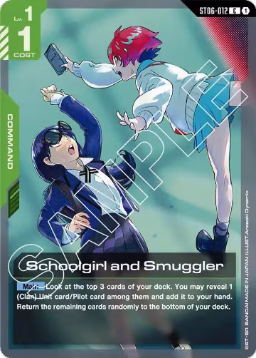 Schoolgirl and Smuggler (ST06-012), Starter Deck 06: Clan Unity — Gundam card price