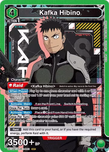 Kafka Hibino (063) (UE12BT/KJ8-1-063), Kaiju No. 8 — Union Arena card price
