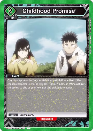 Childhood Promise (UE12BT/KJ8-1-075), Kaiju No. 8 — Union Arena card price