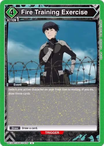 Fire Training Exercise (UE12BT/KJ8-1-076), Kaiju No. 8 — Union Arena card price