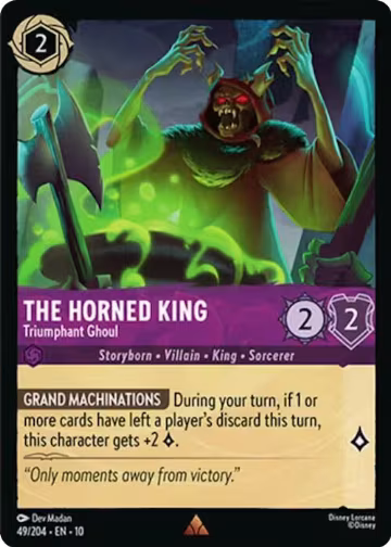 The Horned King - Triumphant Ghoul (49/204), Whispers in the Well — Lorcana card price