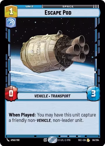 Escape Pod (56/264), Secrets of Power — Star Wars card price