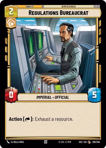 Regulations Bureaucrat (216/264), Secrets of Power — Star Wars card price