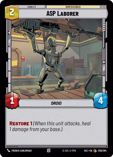 ASP Laborer (259/264), Secrets of Power — Star Wars card price