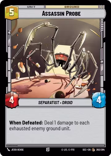 Assassin Probe (263/264), Secrets of Power — Star Wars card price