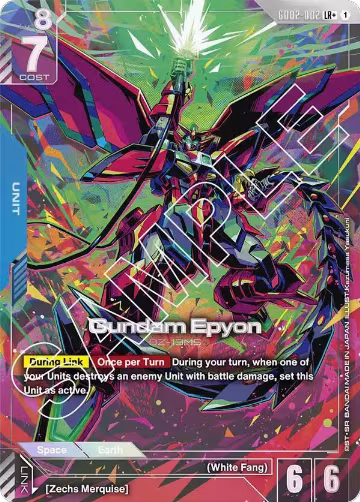Gundam Epyon (LR+) (GD02-002) — card price