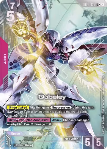 Qubeley (LR+) (GD02-036), Dual Impact — Gundam card price