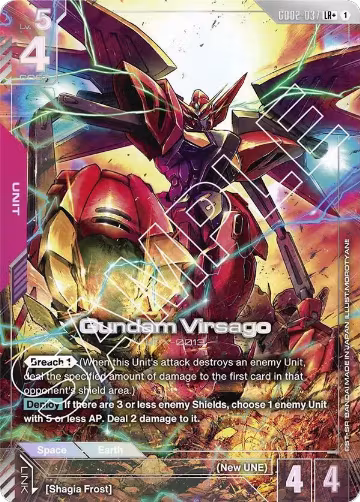 Gundam Virsago (LR+) (GD02-037), Dual Impact — Gundam card price