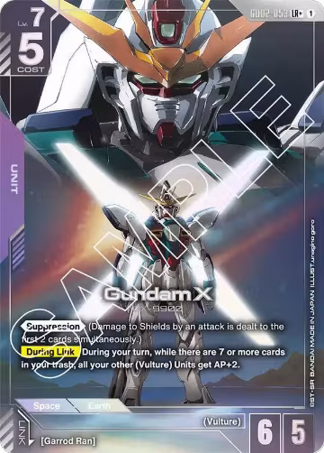 Gundam X (LR+) (GD02-053), Dual Impact — Gundam card price