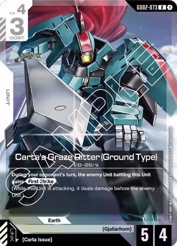 Carta's Graze Ritter (Ground Type) (GD02-073), Dual Impact — Gundam card price