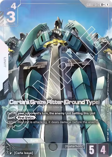 Carta's Graze Ritter (Ground Type) (R+) (GD02-073), Dual Impact — Gundam card price