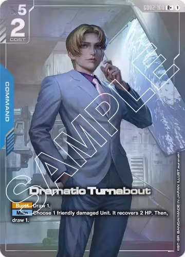 Dramatic Turnabout (R+) (GD02-100), Dual Impact — Gundam card price